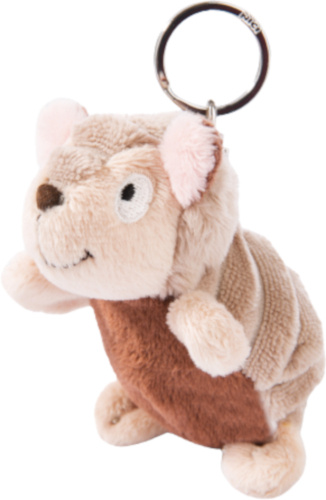 Nici sleutelhanger armadillo armin junior 10 cm pluche beige