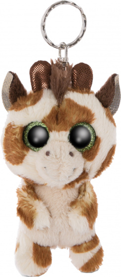 Nici sleutelhanger giraffe halla 9 cm polyester beige/bruin