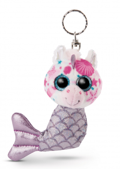 Nici sleutelhanger glubschis junior 11 cm pluche zilver