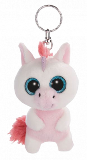 Nici sleutelhanger glubschis milky fee junior pluche 9 cm wit
