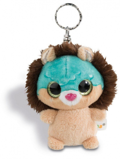 keychain lion junior 9 cm plush brown