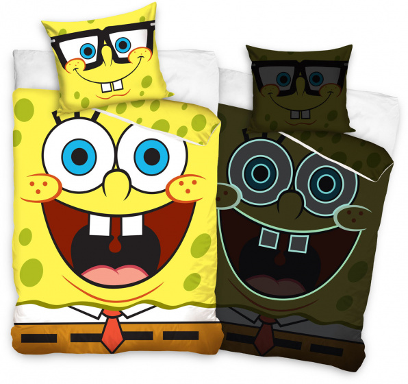 Nickelodeon obliečka na paplón Spongebob 140 x 200 cm bavlna žltá