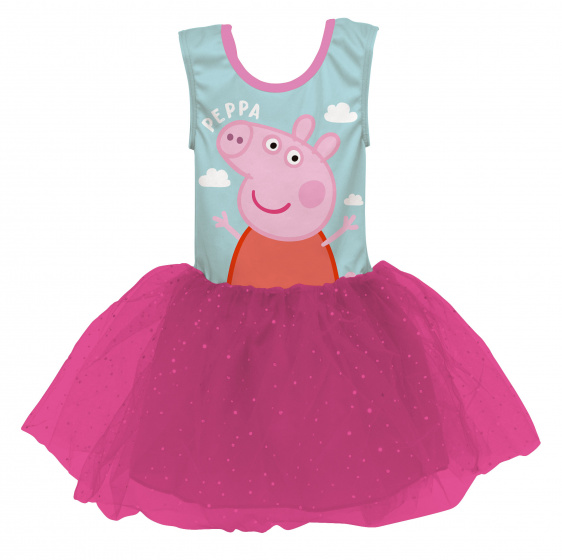 dress Peppa Pig girls textile pink/turquoise size 2 years