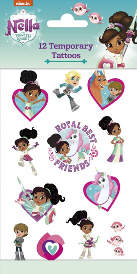Nickelodeon kindertattoos nella junior papier 12 stuks