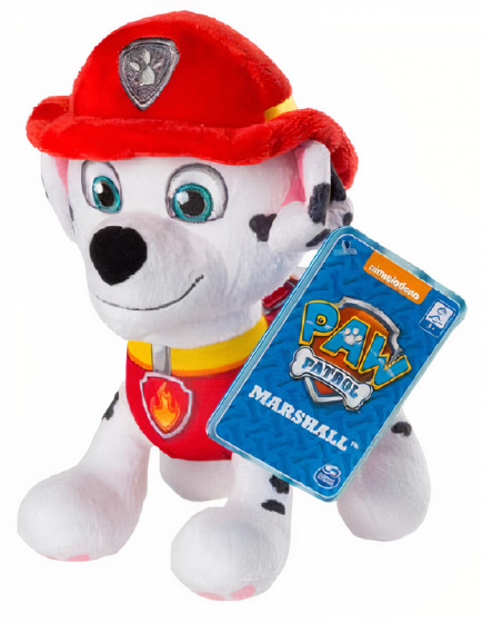 soft toy Paw Patrol Marshall 20 cm plush white/red
