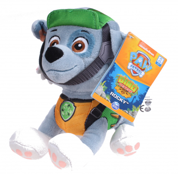 Nickelodeon plyšová hračka Paw Patrol Rescue Rocky 17 cm modrá/zelená