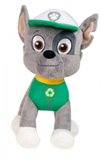 soft toy Paw Patrol Rocky junior 28 cm grey/green