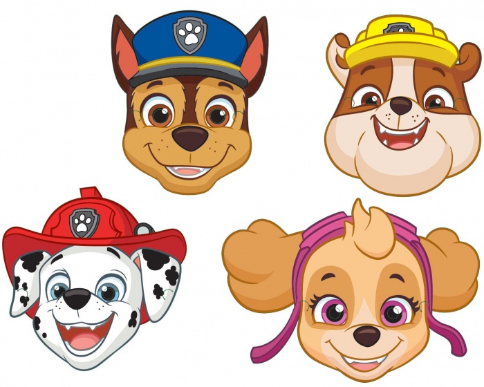 Nickelodeon masky Paw Patrol 20 cm 8 kusov viacfarebné