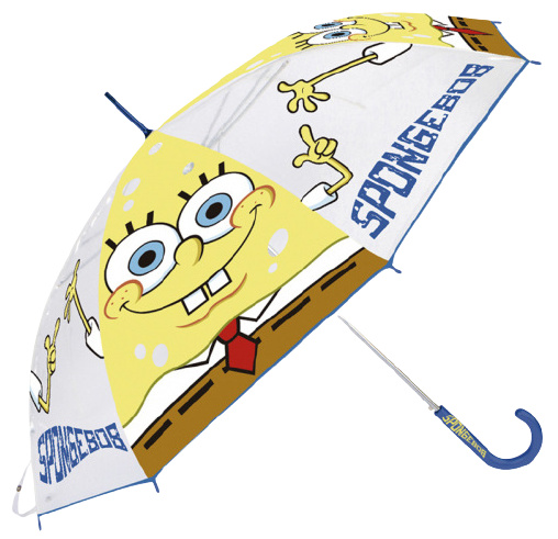 Nickelodeon dáždnik Spongebob junior 48 cm priehľadný