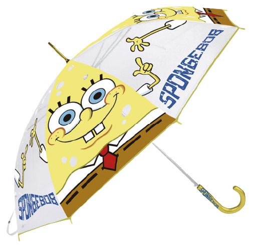 Nickelodeon dáždnik Spongebob junior 48 cm priehľadný/modrý