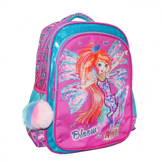 backpack Winx Club girls 32 x 43 cm pink/blue
