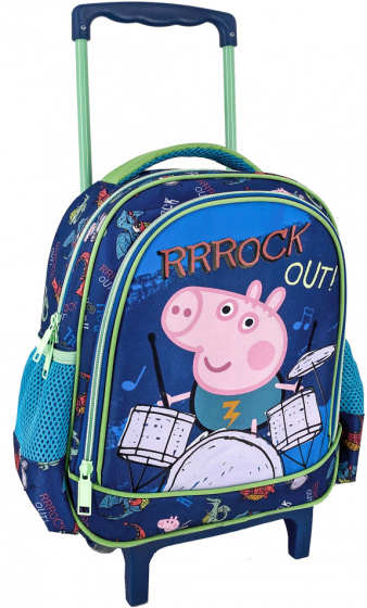 Nickelodeon trolley george junior 27 x 31 cm polyester blauw