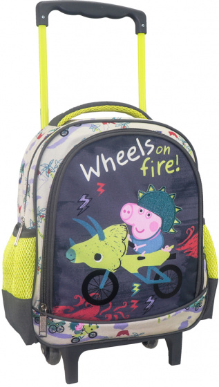 Nickelodeon trolley george junior 27 x 31 cm polyester grijs