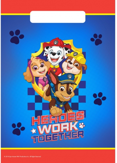 Nickelodeon labková patrola 8 kusov 23 cm červená/modrá