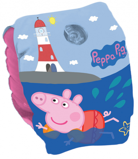 Nickelodeon plávacie krídla Peppa Pig 25 x 15 cm PVC modré