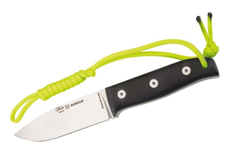 Nieto lovecký nôž 20,5 cm nerez/sklenené vlákno strieborná/čierna 2-diel