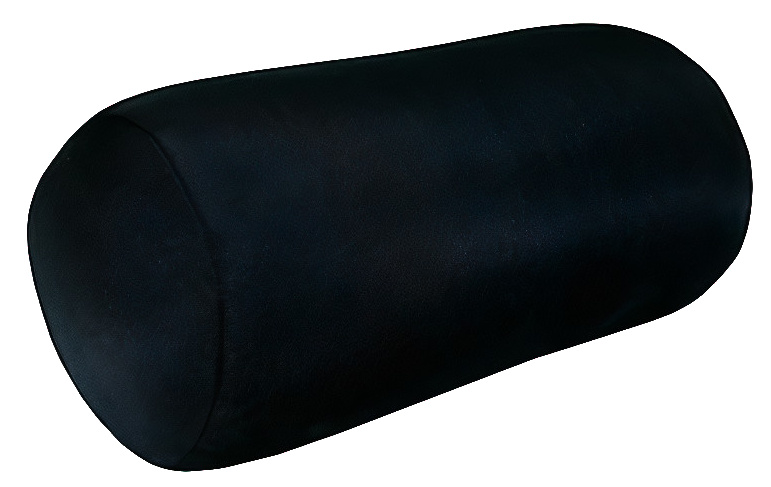 No label vankúš na krk 17 x 30 cm polyester čierny
