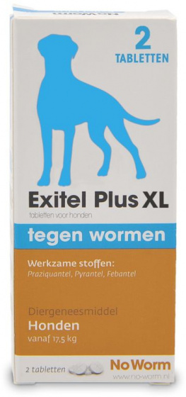 anti-worm remedy Exitel Plus XL dog 2 pcs