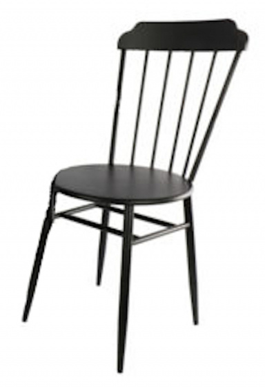 Non Branded bistrostoel Florus 46 x 90 cm staal zwart Non Branded bistrostoel Florus 46 x 90 cm staal zwart