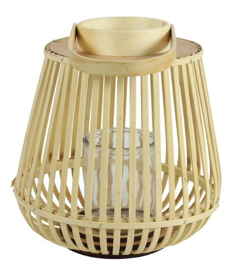 Non Branded windlicht Aira 27 x 29 cm staal naturel Non Branded windlicht Aira 27 x 29 cm staal naturel