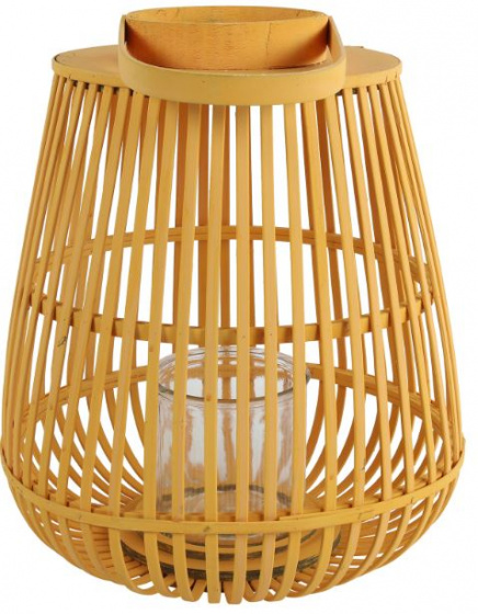 Non Branded windlicht Aira 35 x 40 cm staal geel Non Branded windlicht Aira 35 x 40 cm staal geel