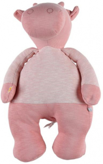 cuddly pig Lola junior 21 x 46 cm cotton pink