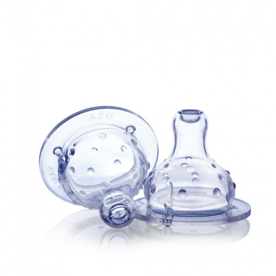 Nuby antilekspenen Vari Flo transparant 2 stuks brede hals