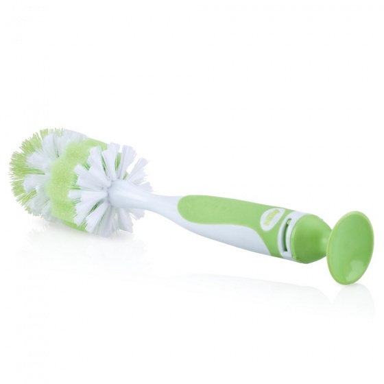 bottle brush and teat brush 26 cm green