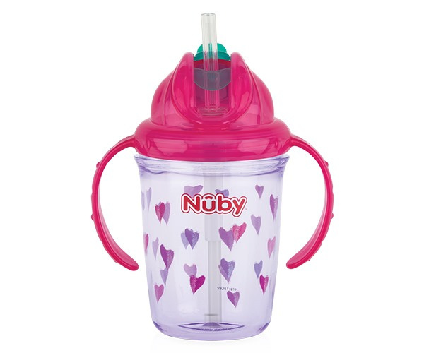 Flip-It Anti-flip cup tritan 240ml pink 12m+