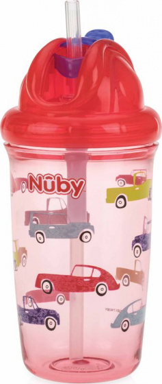 drinking cup anti-leak Flip-It 9,9 cm 300 ml red