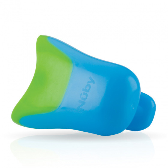 Nuby shampoospoeler junior 19 cm rubber blauw Nuby shampoospoeler junior 19 cm rubber blauw