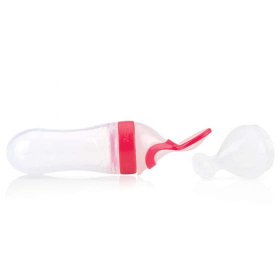 Nuby Squeeze Feeder junior 25,5 x 12,3 x 5,21 cm silliconen rood