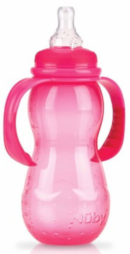 training bottle anticolic 320 ml junior 23 cm red