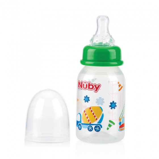 feeding bottle Slow Flow120 ml junior 15,5 cm green