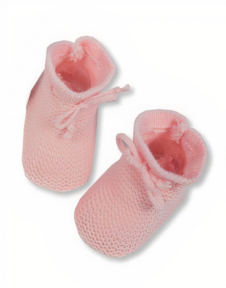 Nursery Time detské dupačky s čipkovanou mašľou 0-3 mesiace ružové