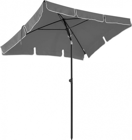 O'Daddy parasol kantelbaar 200 x 125 cm staal/polyester grijs O'Daddy parasol kantelbaar 200 x 125 cm staal/polyester grijs