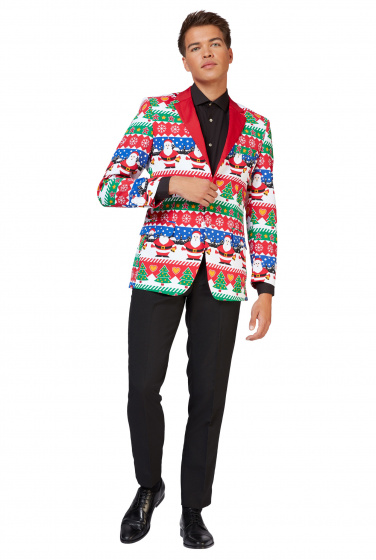 OppoSuits Pánsky fúkač Snazzy Santa polyester veľ. S 52