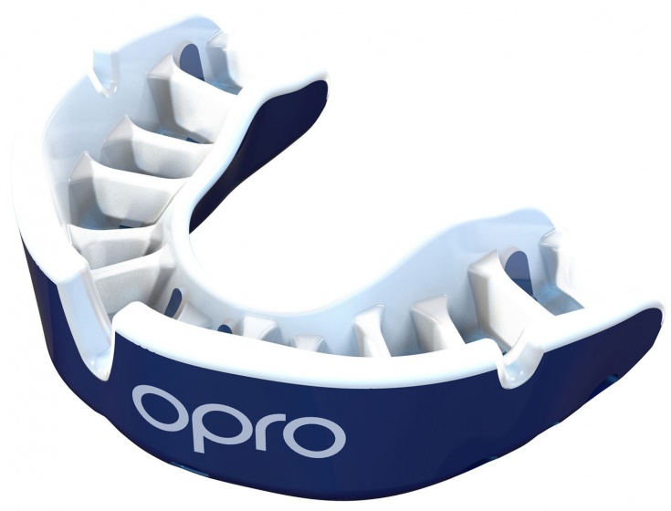 Opro sportbitje Self Fit GEN4 gold unisex blauw/wit Blauw,Wit