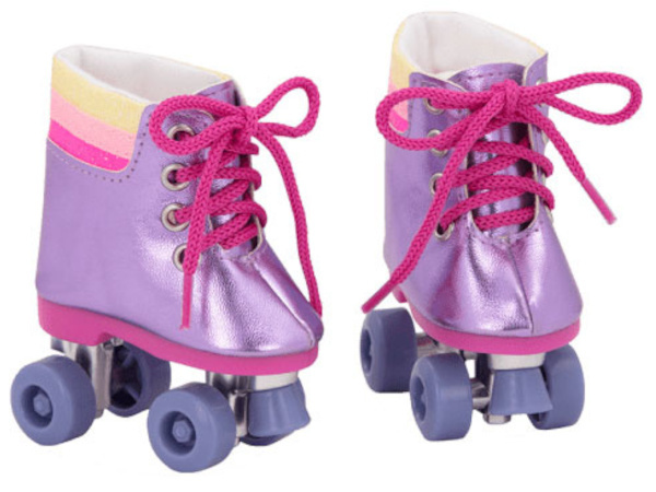 Our Generation rolschaatsen rainbow junior polyester paars