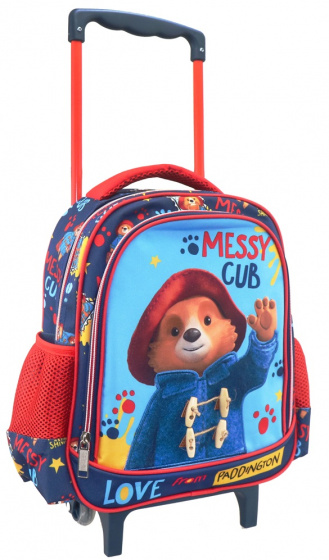 Paddington trolley rugzak junior 31 x 27 cm textiel blauw/rood