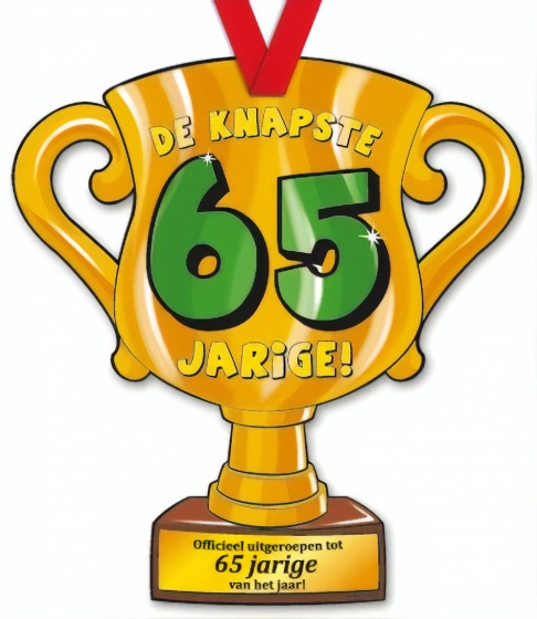 Paper Dreams trofej pre najkrajšieho 65-ročného! 33 cm lepenka zlatá