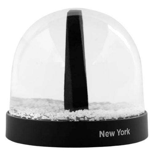 Palomar snehová guľa City Icons New York 8,7 x 8 cm sklenená čierna