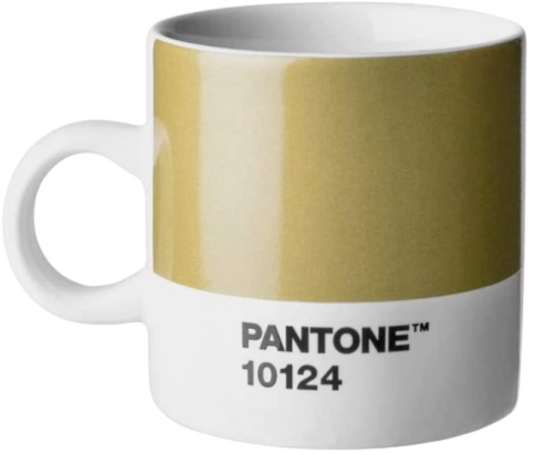 Pantone šálka na espresso 120 ml keramická zlatá/biela