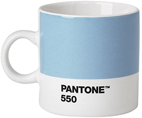 Pantone šálka na espresso 120 ml keramická svetlomodrá/biela