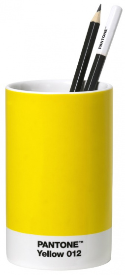 Pantone držiak na pero 11 x 5 cm porcelánovo žltý