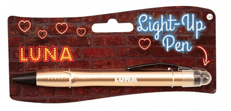 Paper Dreams balpen light up luna junior goud