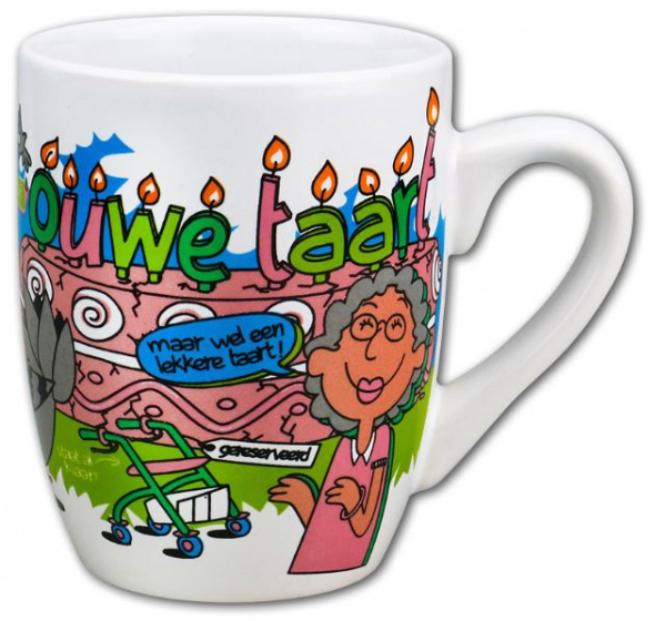 Papierové sny party hrnček Old Tart 325 ml 12 x 10 cm keramika biela