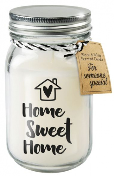 Paper Dreams vonná sviečka Home sweet home 13,5 cm vosk/sklo biele