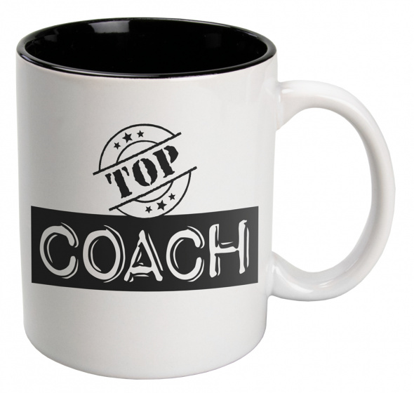 Paper Dreams hrnček Black & White Coach 330ml keramický čierno/biely