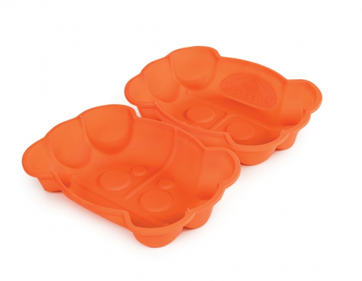 Paradiso Toys zandbak met deksel krab 96 x 68 cm oranje